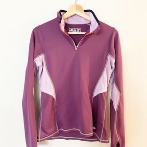 New Balance Quarter Zip Up in Purple